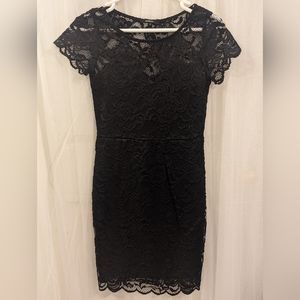 Lace black dress